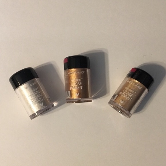 set of 3 coloricon loose pigment eye shadow - Picture 1 of 5